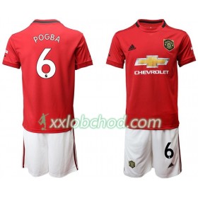 Fotbalové dresy Manchester United Pogba 6 Dětské Domácí Dres 2019/20 Krátký Rukáv